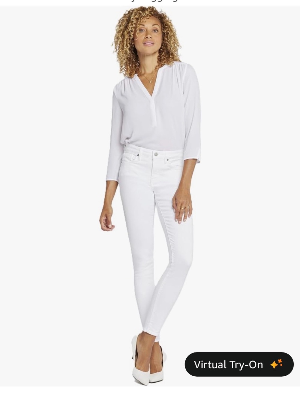 NYDJ White Women's Skinny Jeans